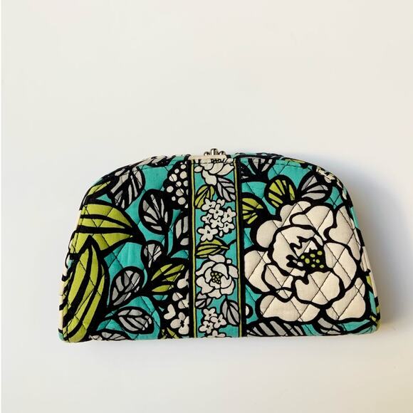 Vera Bradley Island Blooms Pattern Multi-Section Wallet Clutch with Kiss Lock - Picture 3 of 11